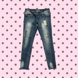 Dollhouse Distressed Blue Skinny Jeans